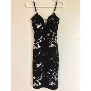 Black marble dress